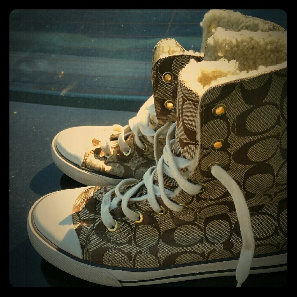 Coach high top sneakers